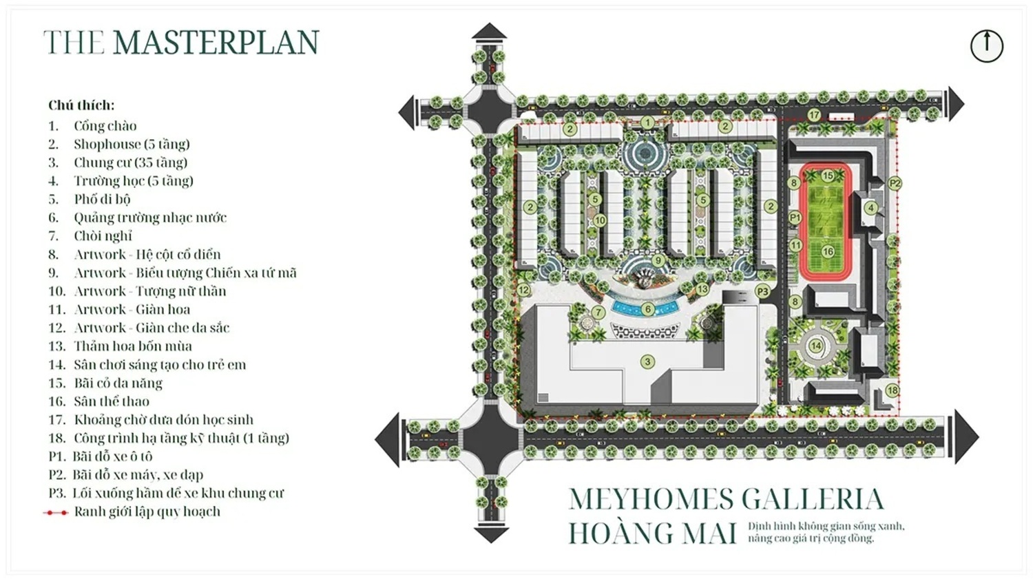 Trang chủ 75 Mặt bằng tổng thể Rivea Residences